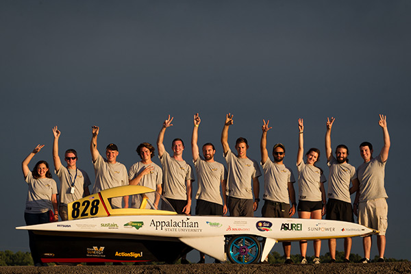 Appalachian’s solar vehicle team places third in the Formula Sun Grand Prix