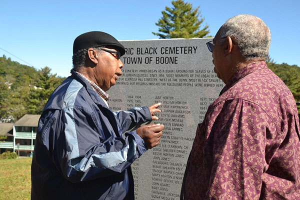 Historic black cemetery grave marker unveiled