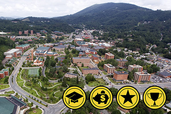Appalachian named among nation’s top colleges and universities by 4 recognized national publications