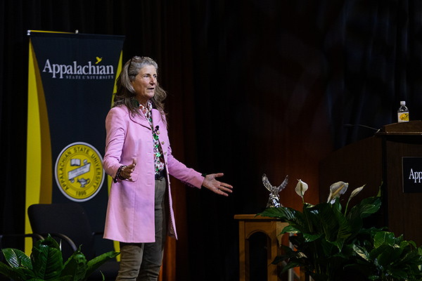 Pamela Mars Wright, former Mars Inc. chair, gives 63rd Boyles Lecture at App State