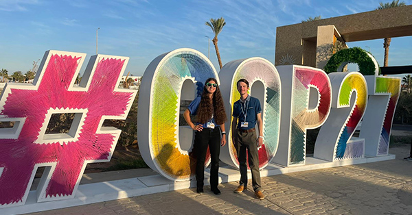 Honors College students travel to Egypt to attend the 27th annual Conference of Parties on climate change