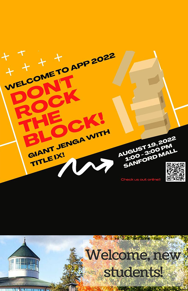 Don't Rock the Block: Giant Jenga with Title IX