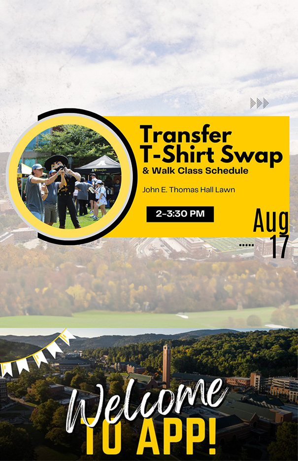 Transfer T-Shirt Swap & Walk Your Class Schedule