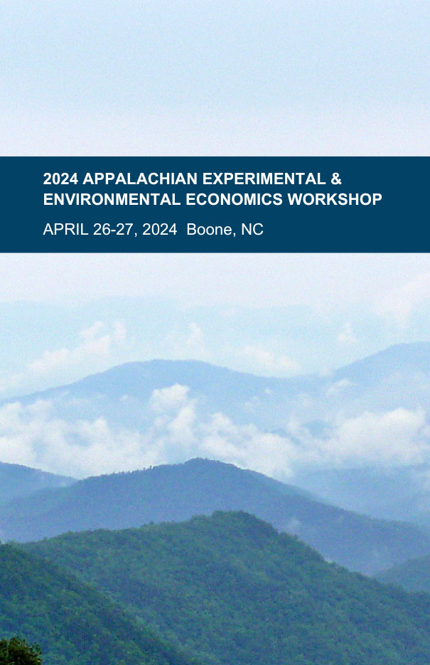 Appalachian Experimental and Environmental Economics Workshop