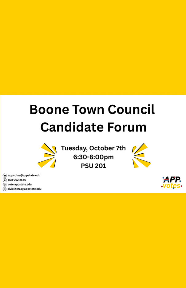 Boone Town Council Candidate Forum