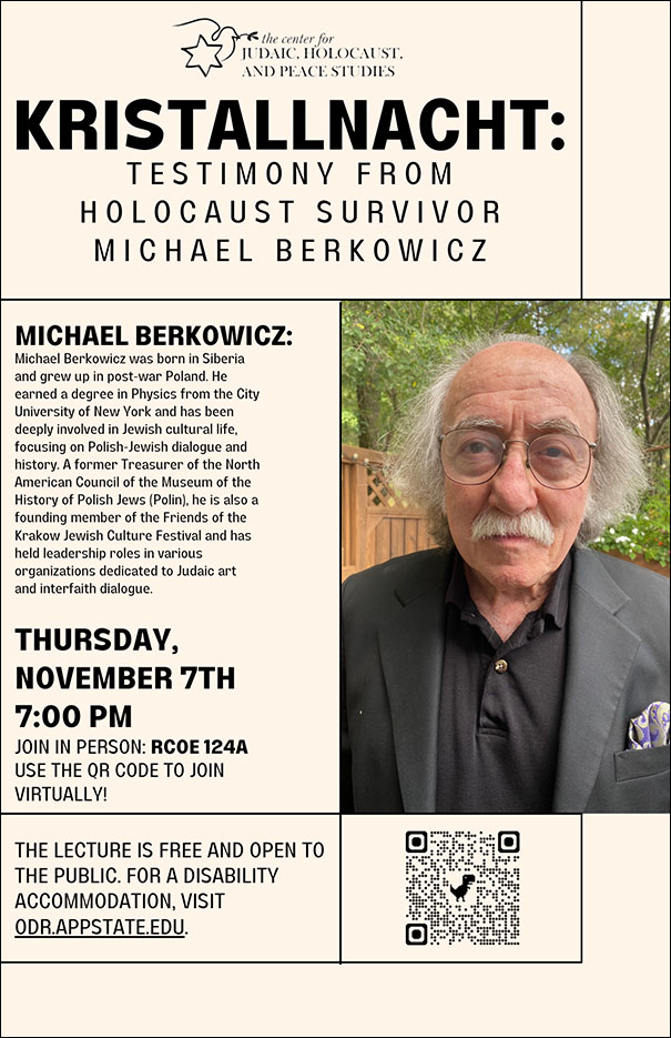 Kristallnacht: Testimony from Holocaust Survivor Michael Berkowicz