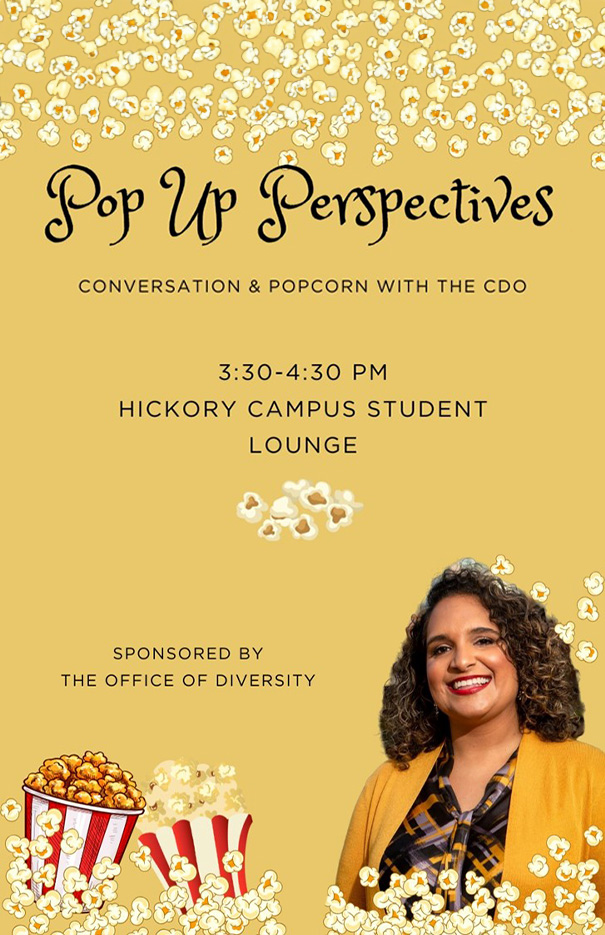 Pop Up Perspectives: Conversation & Popcorn with the CDO (Hickory)