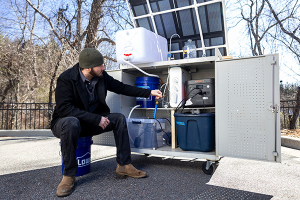 Clean water makes the difference during natural disasters. Bradley Del Vecchio has a solution.