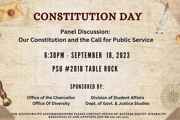 Constitution Day Panel Discussion