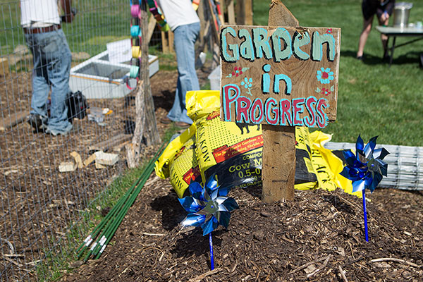 Learning garden teaches children where food comes from