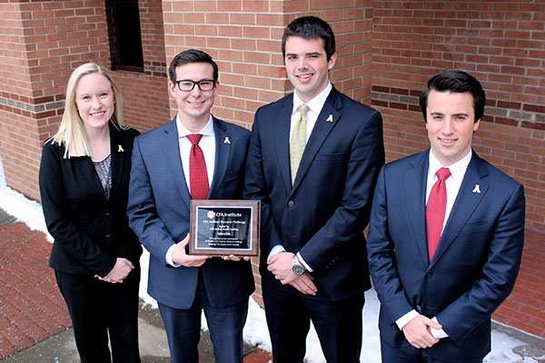 Walker College of Business team wins N.C. CFA Institute Research Challenge