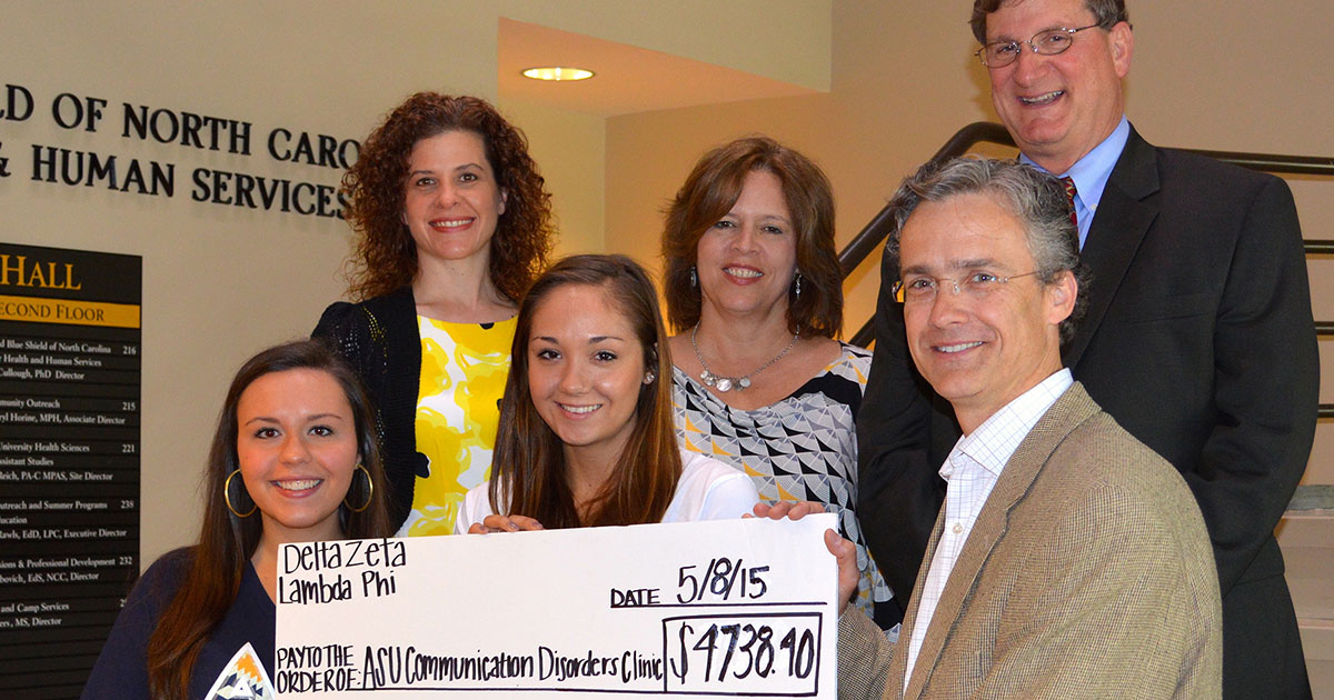 Delta Zeta Chapter Raises More Than 4 700 For Communication Disorders Clinic At Appalachian Appalachian Today