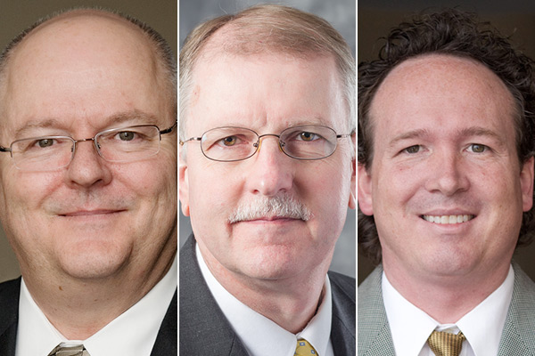 Professorships honor three faculty in Appalachian State University’s Walker College of Business