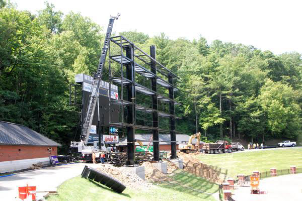 Scoreboard Construction Continues at Kidd Brewer Stadium, LED Display is 2,500 SF in Size