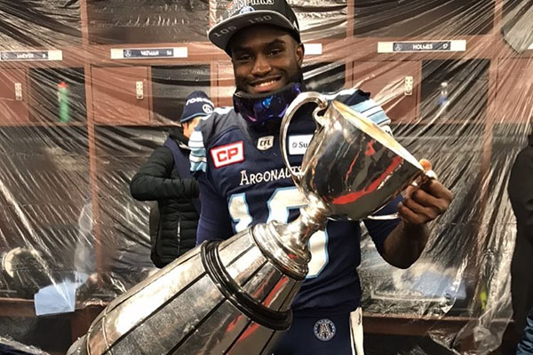 Ex Panther Armanti Edwards hits it big as Canada’s version of a Super Bowl champ
