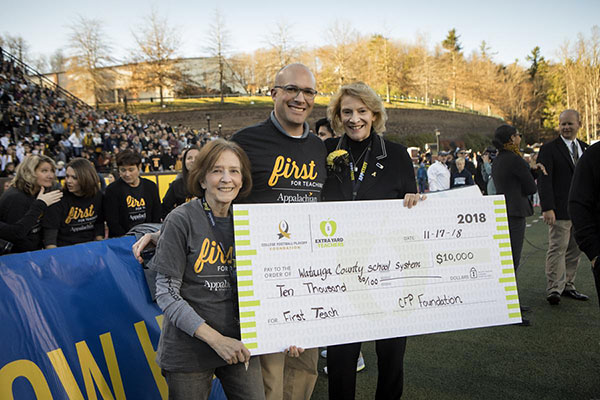 Sun Belt Conference gifts $10K to Appalachian’s Reich College of Education and Watauga County Schools