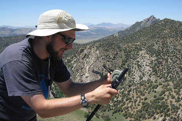 Dr. Cole Edwards emphasizes fieldwork in studying geological history