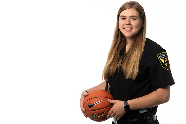 APDP cadet Bayley Plummer gives her all in the classroom, on the court and in the community