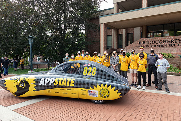 App State solar vehicle team basks in praise at victory celebration