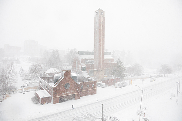 Winter brings 1st snowfall of 2022 to App State campus