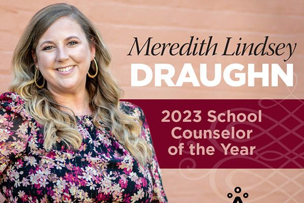 App State alum Meredith Lindsey Draughn ’15 is 2023 National School Counselor of the Year