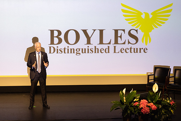 App State alumnus Jamie Harris, CFO of RXO, gives 64th Boyles Lecture at Schaefer Center