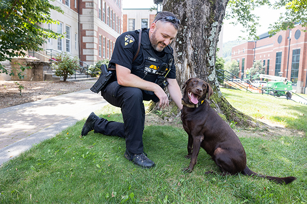 Meet Officer Greene and Officer Mitzi: The second K-9 team to join App State Police
