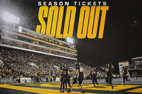 App State football season tickets sell out for 3rd straight year