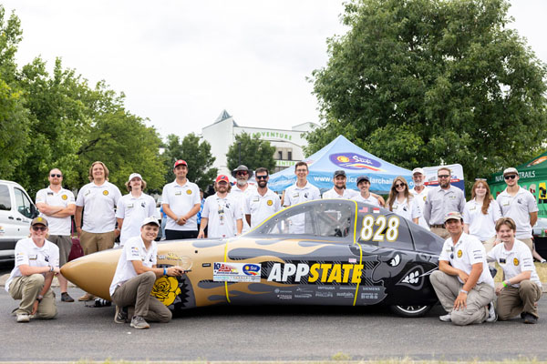 App State’s student solar vehicle team races to podium finish in cross-country challenge