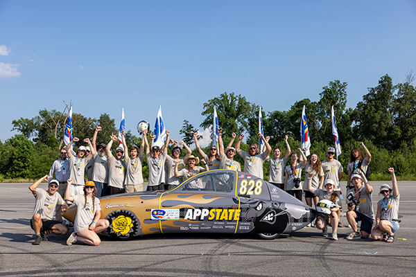A podium finish and Teamwork Award are the latest wins for App State’s student-led solar vehicle team