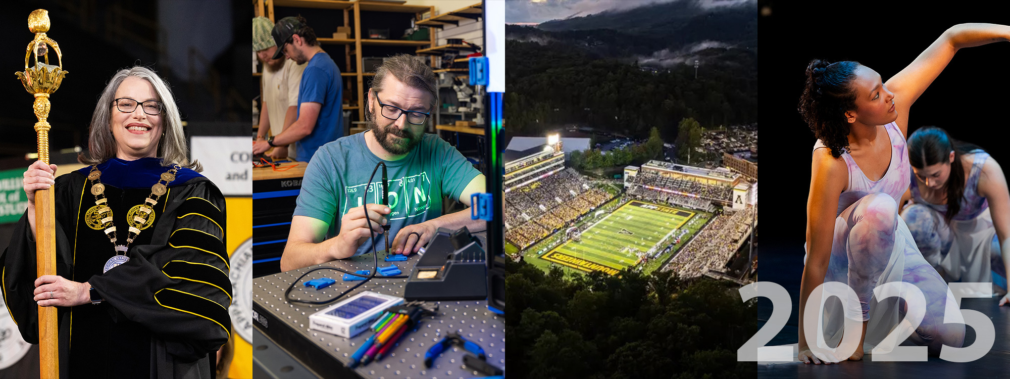 In 2025, App State celebrates its 8th chancellor amid record enrollment, research growth and campus advancements