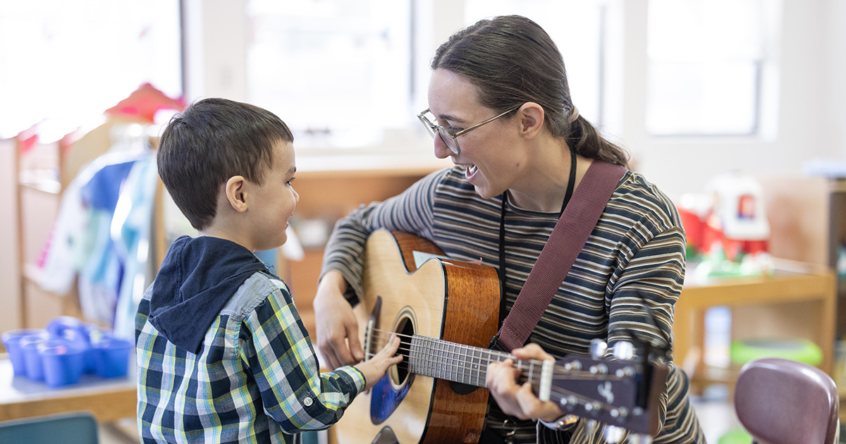 The rhythm of language: App State student-led music therapy bolsters preschool speech program