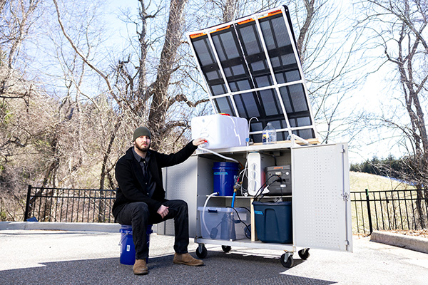 Empowering resilience: App State graduate student creates disaster-ready drinking water system