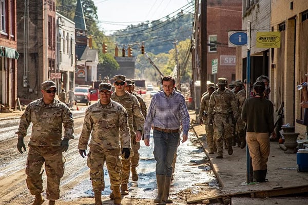 Forrest Gilliam ’08 among App State Mountaineers working to rebuild Western NC 2 years after Helene